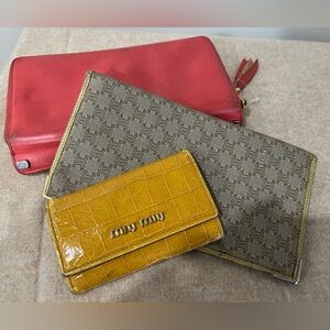 Project Luxury Bundle-MiuMiu Leather Key Case, Celine and Balenciaga Wallet
